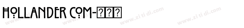 Hollander Com字体转换